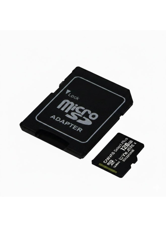 بطاقة ذاكرة MicroSDXC Canvas Select Plus بسعة 128GB مع محول SD